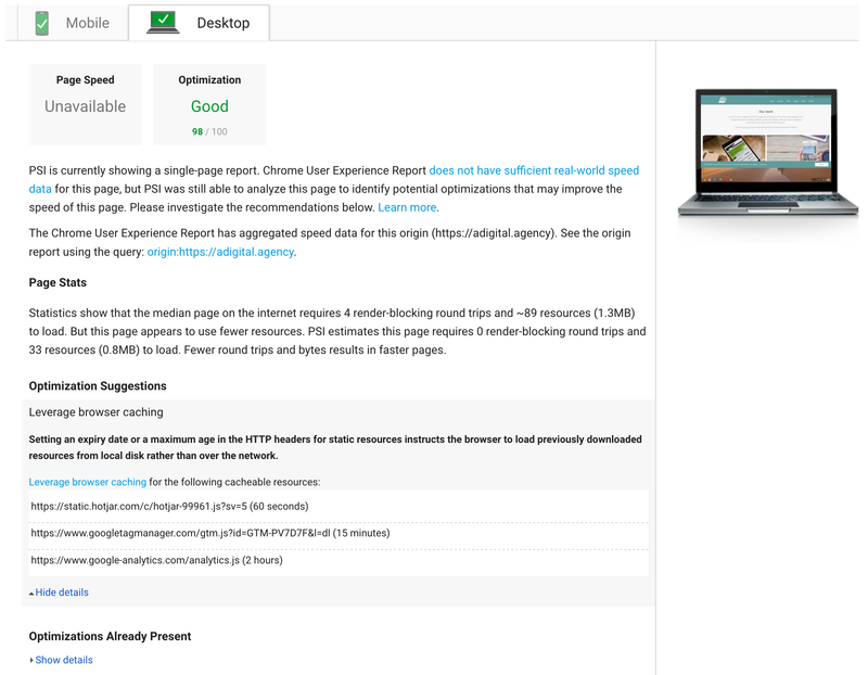 Desktop 98% Result Desktop 98% Result