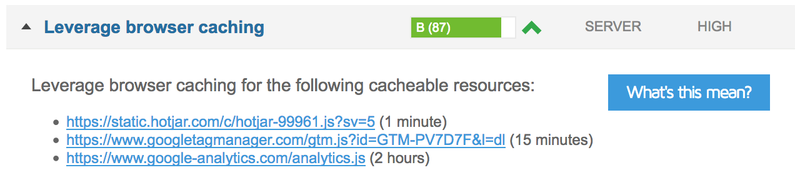 Leverage browser caching Leverage browser caching