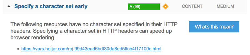Specify a character set early Specify a character set early